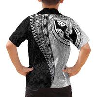 Fijian Masi Tattoos Family Matching Off Shoulder Maxi Dress and Hawaiian Shirt with Tapa Tribal Pattern - Polynesian Pride