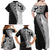Fijian Masi Tattoos Family Matching Off Shoulder Maxi Dress and Hawaiian Shirt with Tapa Tribal Pattern - Polynesian Pride