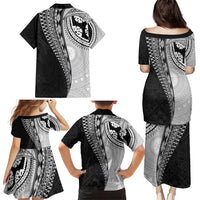 Fijian Masi Tattoos Family Matching Puletasi and Hawaiian Shirt with Tapa Tribal Pattern - Polynesian Pride