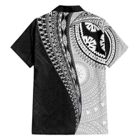 Fijian Masi Tattoos Family Matching Short Sleeve Bodycon Dress and Hawaiian Shirt with Tapa Tribal Pattern LT03 - Polynesian Pride
