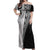 Fijian Masi Tattoos Off Shoulder Maxi Dress with Tapa Tribal Pattern - Polynesian Pride