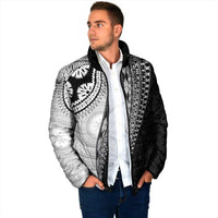 Fijian Masi Tattoos Padded Jacket with Tapa Tribal Pattern - Polynesian Pride