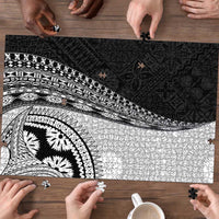 Fijian Masi Tattoos Puzzle with Tapa Tribal Pattern - Polynesian Pride