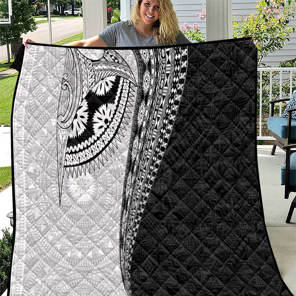 Fijian Masi Tattoos Quilt with Tapa Tribal Pattern - Polynesian Pride