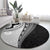 Fijian Masi Tattoos Round Carpet with Tapa Tribal Pattern - Polynesian Pride