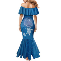 Cook Islands Manihiki Atoll Family Matching Mermaid Dress and Hawaiian Shirt Maori Turtle and Polynesian Pattern LT03 - Polynesian Pride