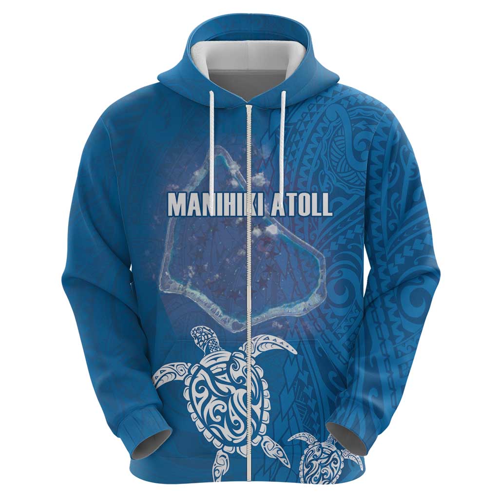 Cook Islands Manihiki Atoll Hoodie Maori Turtle and Polynesian Pattern