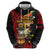 Papua New Guinea Christmas Hoodie Funny Melanesian Santa with Bird-of-paradise Tribal Style - Polynesian Pride