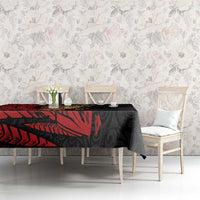 Papua New Guinea Christmas Tablecloth Funny Melanesian Santa with Bird-of-paradise Tribal Style LT03 - Polynesian Pride