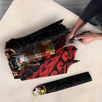Papua New Guinea Christmas Umbrella Funny Melanesian Santa with Bird-of-paradise Tribal Style LT03 - Polynesian Pride
