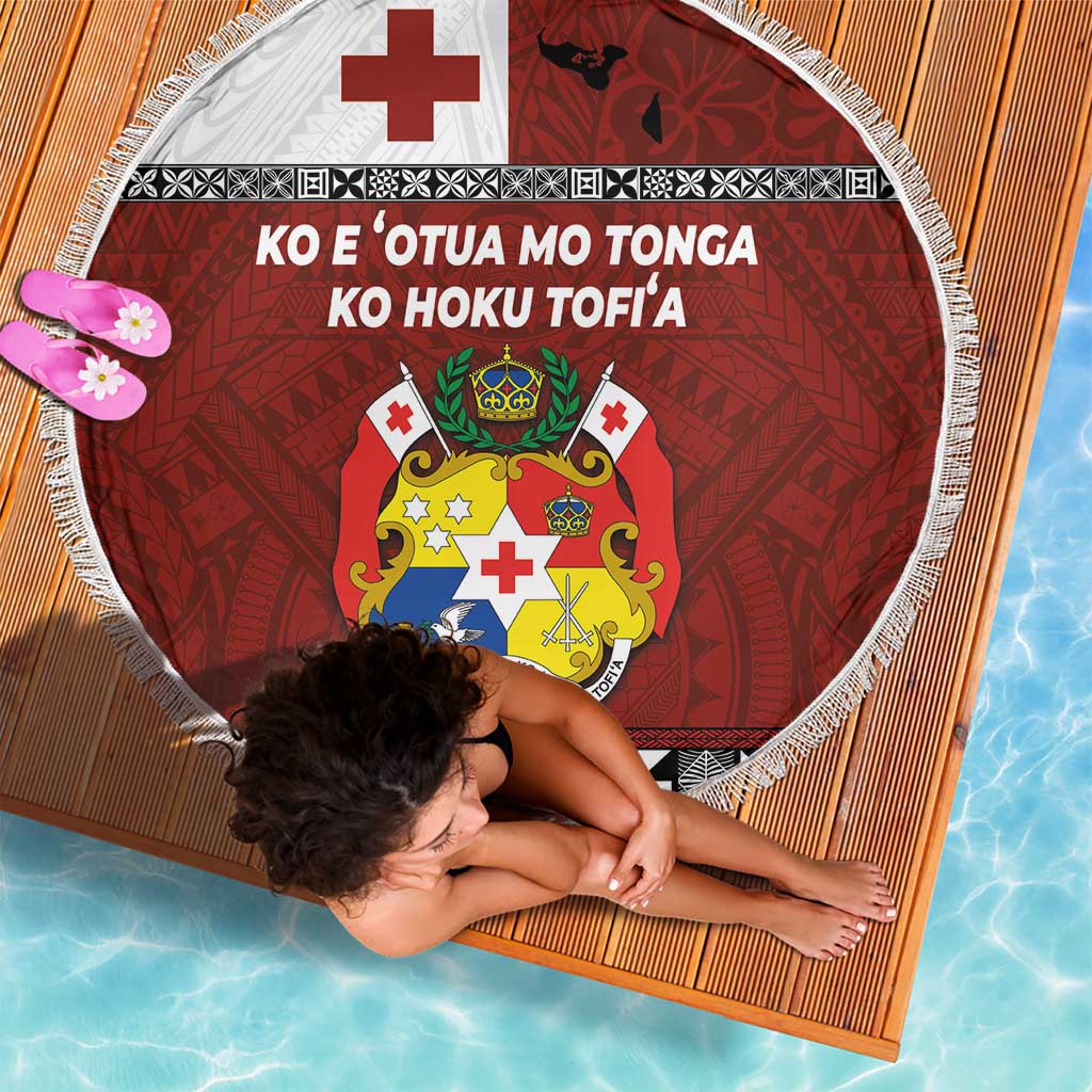 Tongan Culture Beach Blanket Ngatu Art Tattoo and Emblem of Tonga