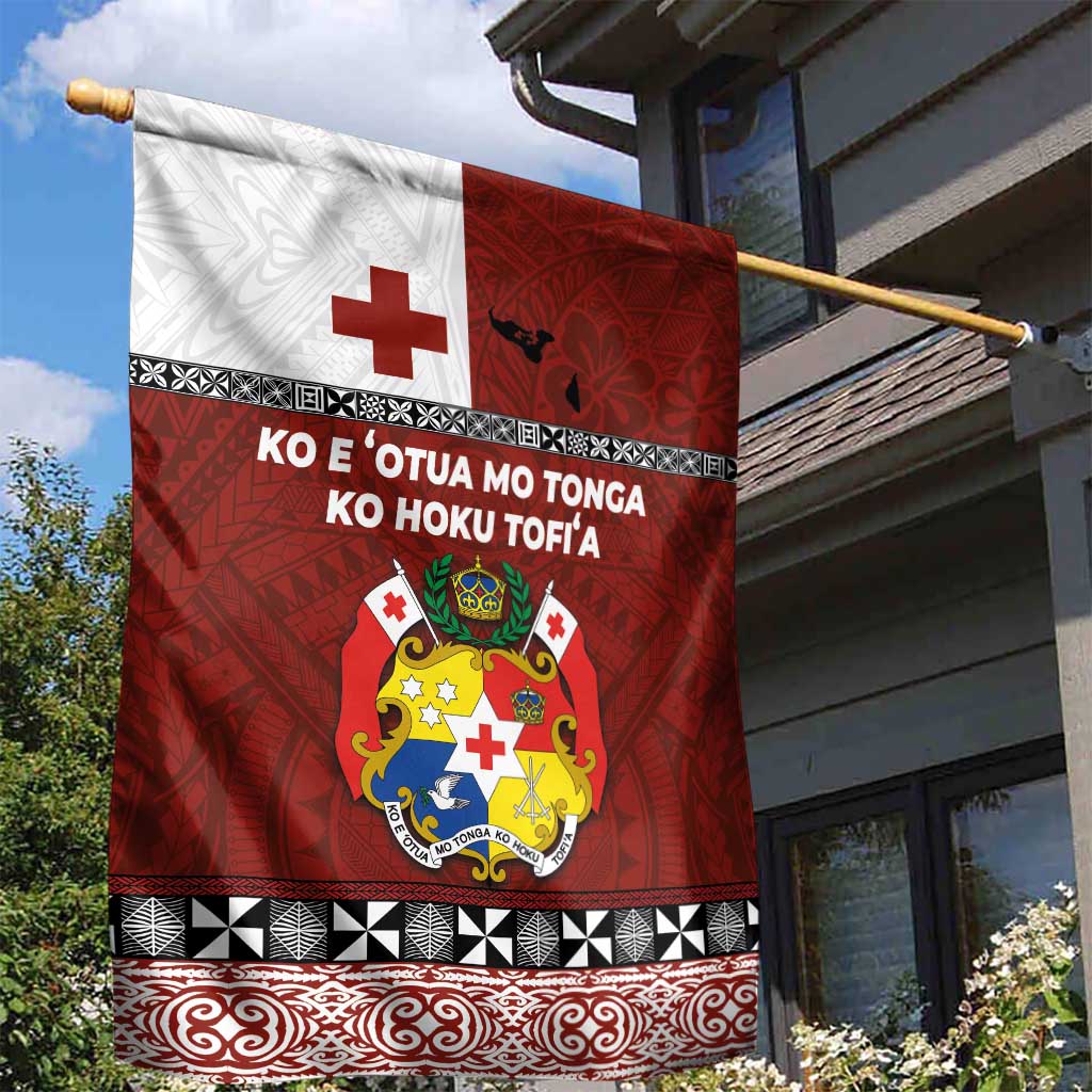 Tongan Culture Garden Flag Ngatu Art Tattoo and Emblem of Tonga