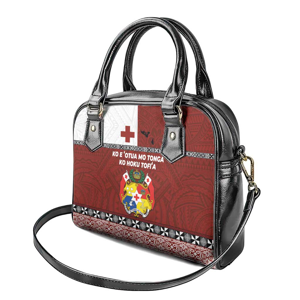 Tongan Culture Shoulder Handbag Ngatu Art Tattoo and Emblem of Tonga