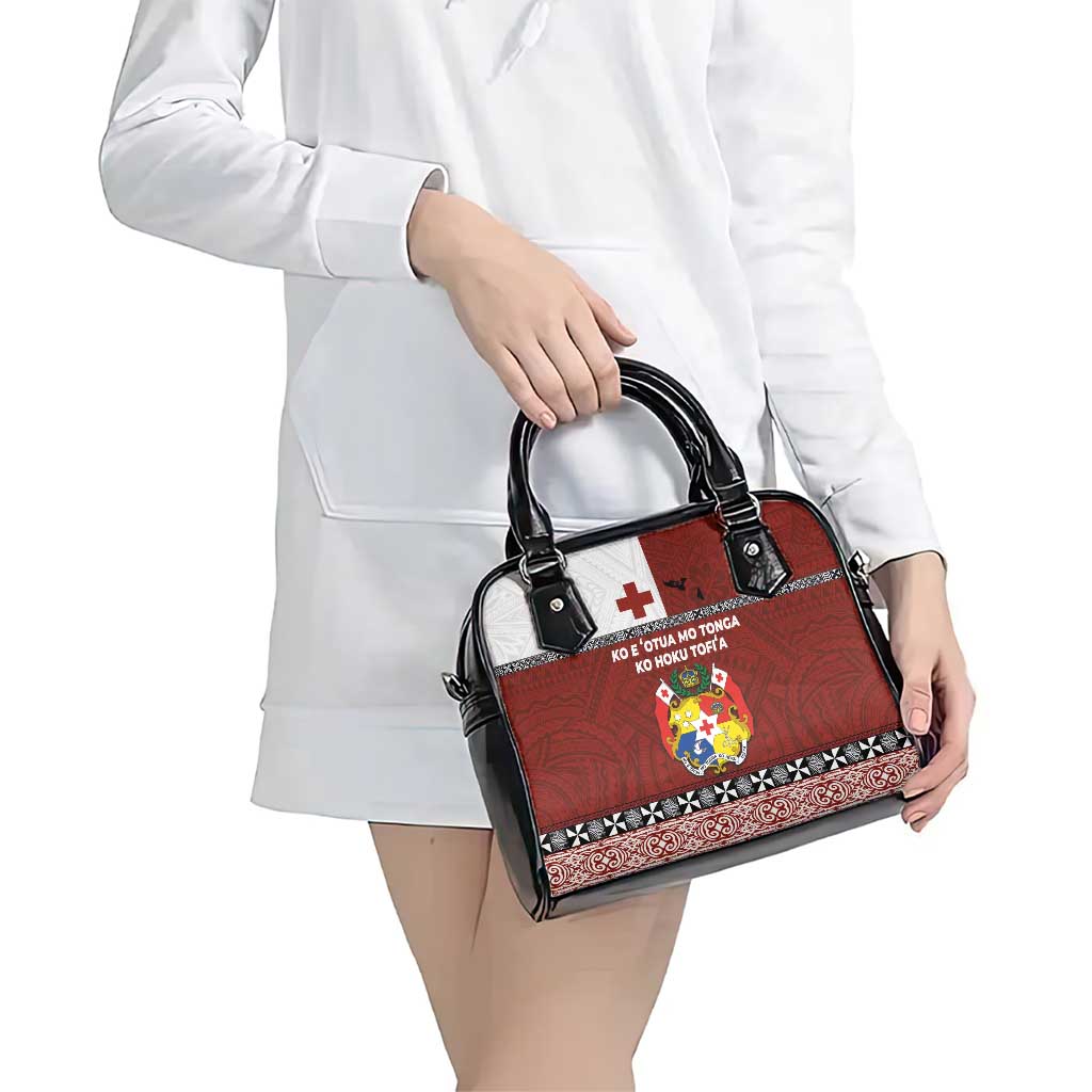 Tongan Culture Shoulder Handbag Ngatu Art Tattoo and Emblem of Tonga