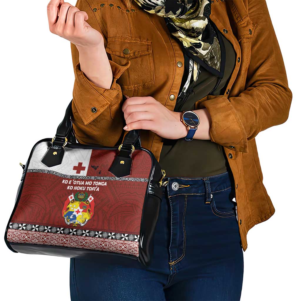 Tongan Culture Shoulder Handbag Ngatu Art Tattoo and Emblem of Tonga