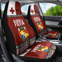 Tongan Christmas Car Seat Cover Kilisimasi Fiefia with Ngatu Art Tattoo LT03 - Polynesian Pride