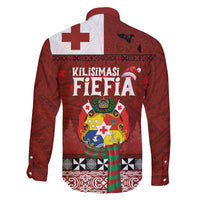 Tongan Christmas Family Matching Off Shoulder Maxi Dress and Hawaiian Shirt Kilisimasi Fiefia with Ngatu Art Tattoo LT03 - Polynesian Pride