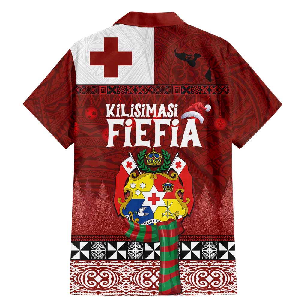 Tongan Christmas Family Matching Tank Maxi Dress and Hawaiian Shirt Kilisimasi Fiefia with Ngatu Art Tattoo LT03 - Polynesian Pride