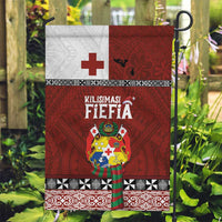 Tongan Christmas Garden Flag Kilisimasi Fiefia with Ngatu Art Tattoo