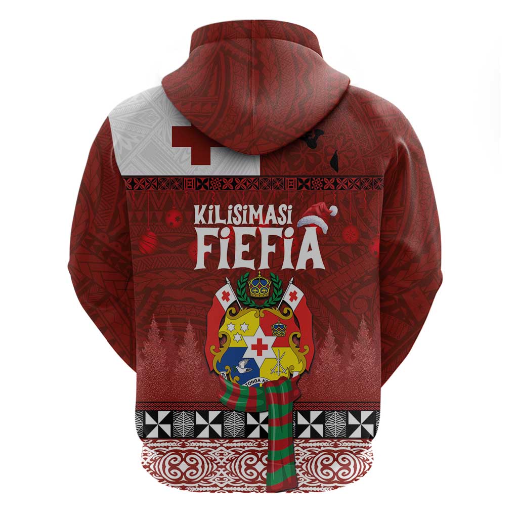 Tongan Christmas Hoodie Kilisimasi Fiefia with Ngatu Art Tattoo LT03 - Polynesian Pride