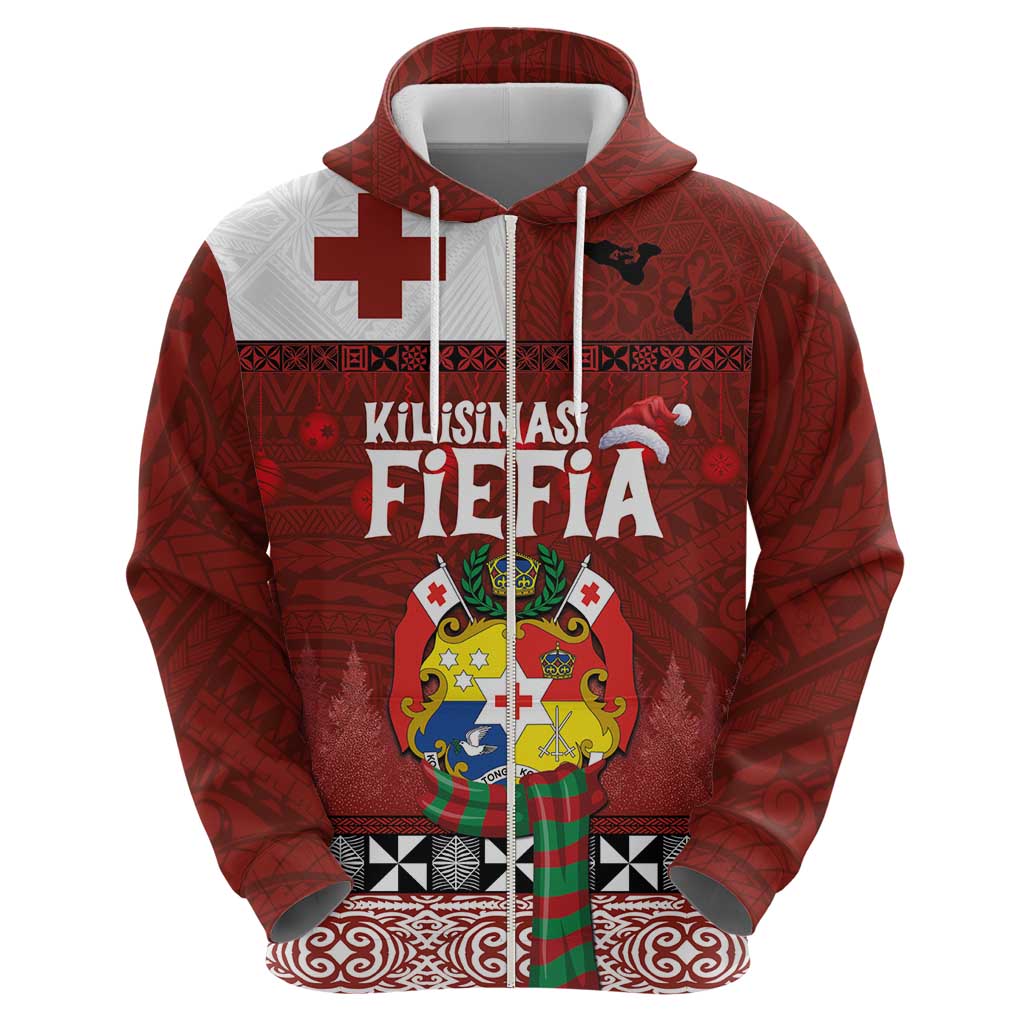 Tongan Christmas Hoodie Kilisimasi Fiefia with Ngatu Art Tattoo LT03 - Polynesian Pride