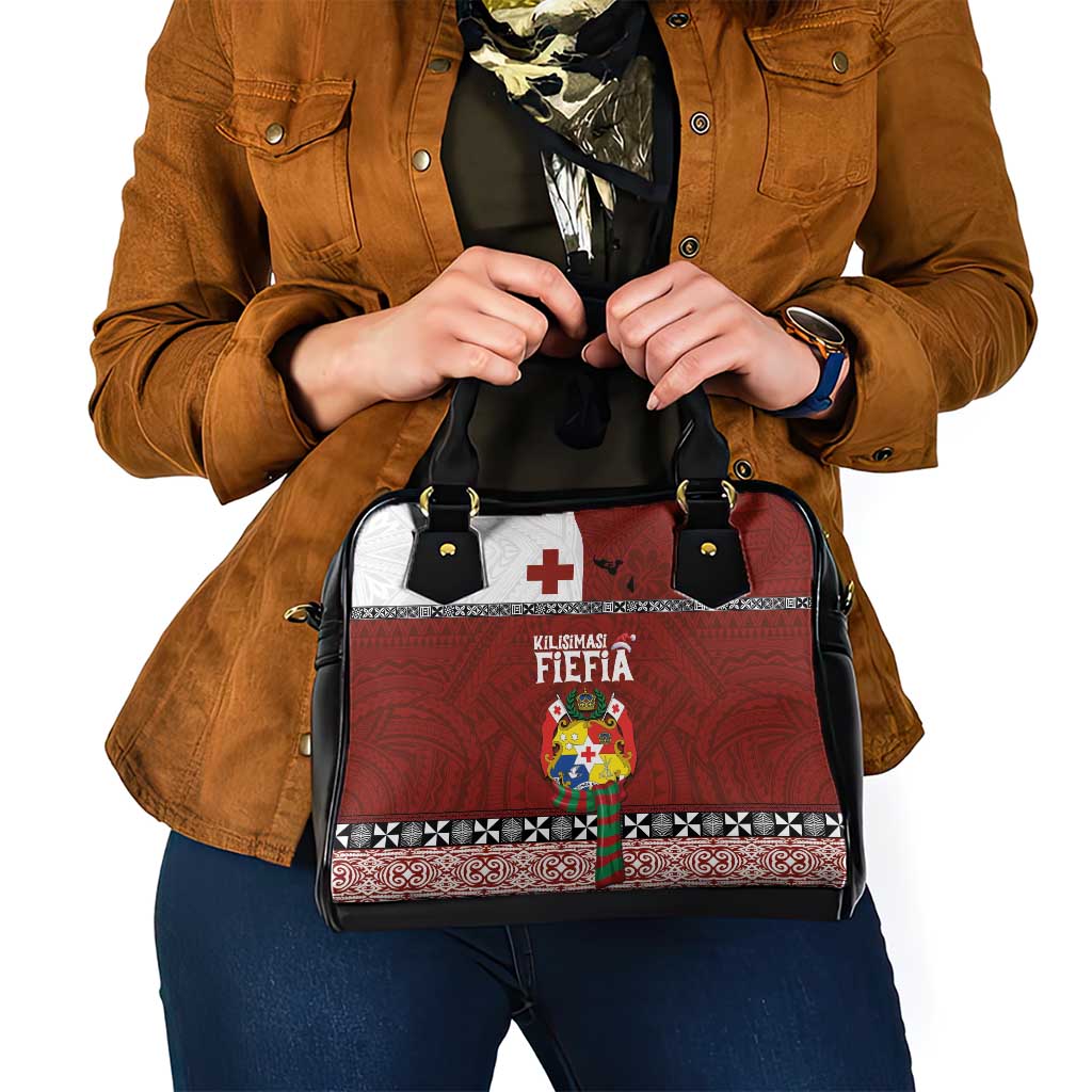 Tongan Christmas Shoulder Handbag Kilisimasi Fiefia with Ngatu Art Tattoo