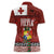 Tongan Christmas Women Polo Shirt Kilisimasi Fiefia with Ngatu Art Tattoo