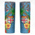 Fijians Iguana Tagimoucia Christmas Skinny Tumbler Christmas Palm Tree and Hibiscus