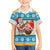 Hawaii Mele Kalikimaka Family Matching Off Shoulder Maxi Dress and Hawaiian Shirt Funny Santa and Coconut Mix Kakau Pattern LT03 Son's Shirt Blue - Polynesian Pride