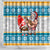 Custom Hawaii Mele Kalikimaka Shower Curtain Funny Santa and Coconut Mix Kakau Pattern LT03 - Polynesian Pride