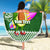Aloha Avocado Funny Fruits Custom Beach Blanket Mix Hawaiian Kakau Tribal LT03 - Polynesian Pride