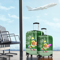 Aloha Avocado Funny Fruits Custom Luggage Cover Mix Hawaiian Kakau Tribal LT03 - Polynesian Pride