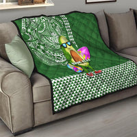 Aloha Avocado Funny Fruits Custom Quilt Mix Hawaiian Kakau Tribal LT03 - Polynesian Pride