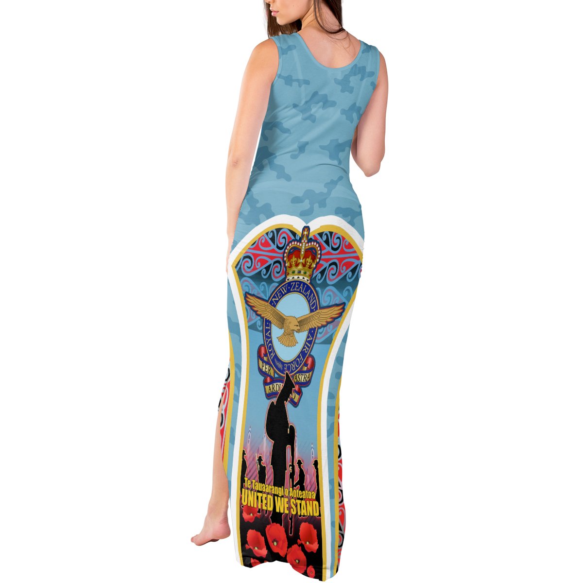 Royal New Zealand Air Force ANZAC Day Tank Maxi Dress Te Tauaarangi o Aotearoa LT03 - Polynesian Pride
