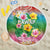 Hawaii Aloha Tropical Leaves and Flower Beach Blanket with Polynesian Art Tattoo Rainbow Color - Polynesian Pride