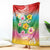Hawaii Aloha Tropical Leaves and Flower Blanket with Polynesian Art Tattoo Rainbow Color - Polynesian Pride