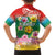 Hawaii Aloha Tropical Leaves and Flower Hawaiian Shirt with Polynesian Art Tattoo Rainbow Color - Polynesian Pride