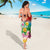 Hawaii Aloha Tropical Leaves and Flower Sarong with Polynesian Art Tattoo Rainbow Color - Polynesian Pride