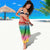 Hawaii Aloha Tropical Leaves and Flower Sarong with Polynesian Art Tattoo Rainbow Color - Polynesian Pride