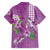 Hawaii Aloha Turtle Hibiscus and Leaves Hawaiian Shirt with Polynesian and Kakau Tattoos Lilac Color - Polynesian Pride