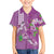 Hawaii Aloha Turtle Hibiscus and Leaves Hawaiian Shirt with Polynesian and Kakau Tattoos Lilac Color - Polynesian Pride
