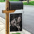 Hawaii Aloha Turtle Hibiscus and Leaves Garden Flag with Polynesian and Kakau Tattoos Black Color - Polynesian Pride