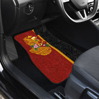 Papua New Guinea Independence Day Car Mats Birds-of-Paradise Melanesian Tattoos Tropical Plants