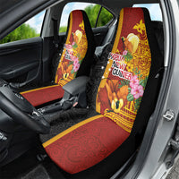 Papua New Guinea Independence Day Car Seat Cover Birds-of-Paradise Melanesian Tattoos Tropical Plants