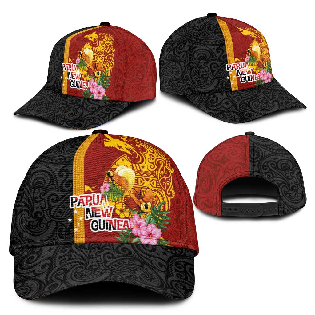 Papua New Guinea Independence Day Classic Cap Birds-of-Paradise Melanesian Tattoos Tropical Plants