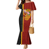 Papua New Guinea Independence Day Mermaid Dress Birds-of-Paradise Melanesian Tattoos Tropical Plants