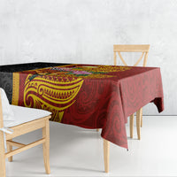 Papua New Guinea Independence Day Tablecloth Birds-of-Paradise Melanesian Tattoos Tropical Plants