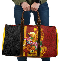 Papua New Guinea Independence Day Travel Bag Birds-of-Paradise Melanesian Tattoos Tropical Plants