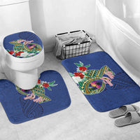 Guam Chamorro Bathroom Set Tribal Latte Stone and Seal Artwork Polynesian Patterns