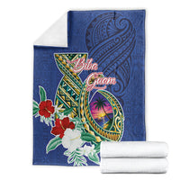 Guam Chamorro Blanket Tribal Latte Stone and Seal Artwork Polynesian Patterns